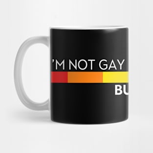 I'm Not Gay But My Sister Is. Pride Rainbow LGBT Gay Lesbian flag Mug